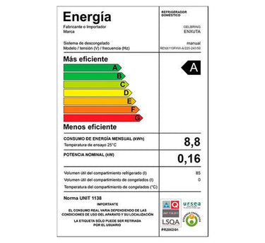 Frigobar Minibar ENXUTA 85L Frío Húmedo Congelador con Puerta Independiente, Eficiencia A - Tienda Universo